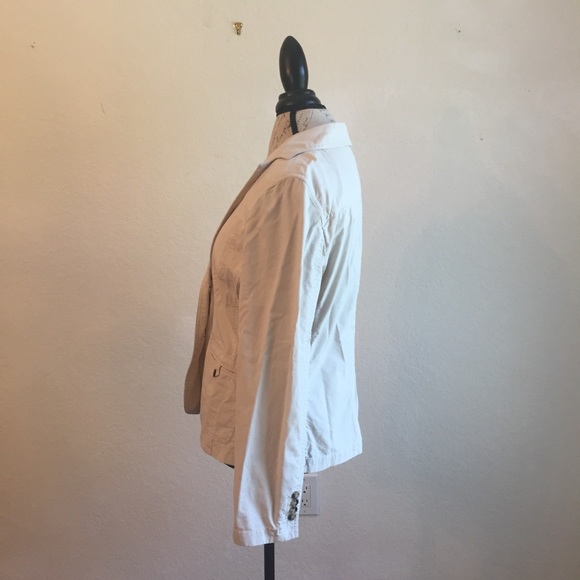 Talbots beige 14 blazer business tortoiseshell - Picture 2 of 6